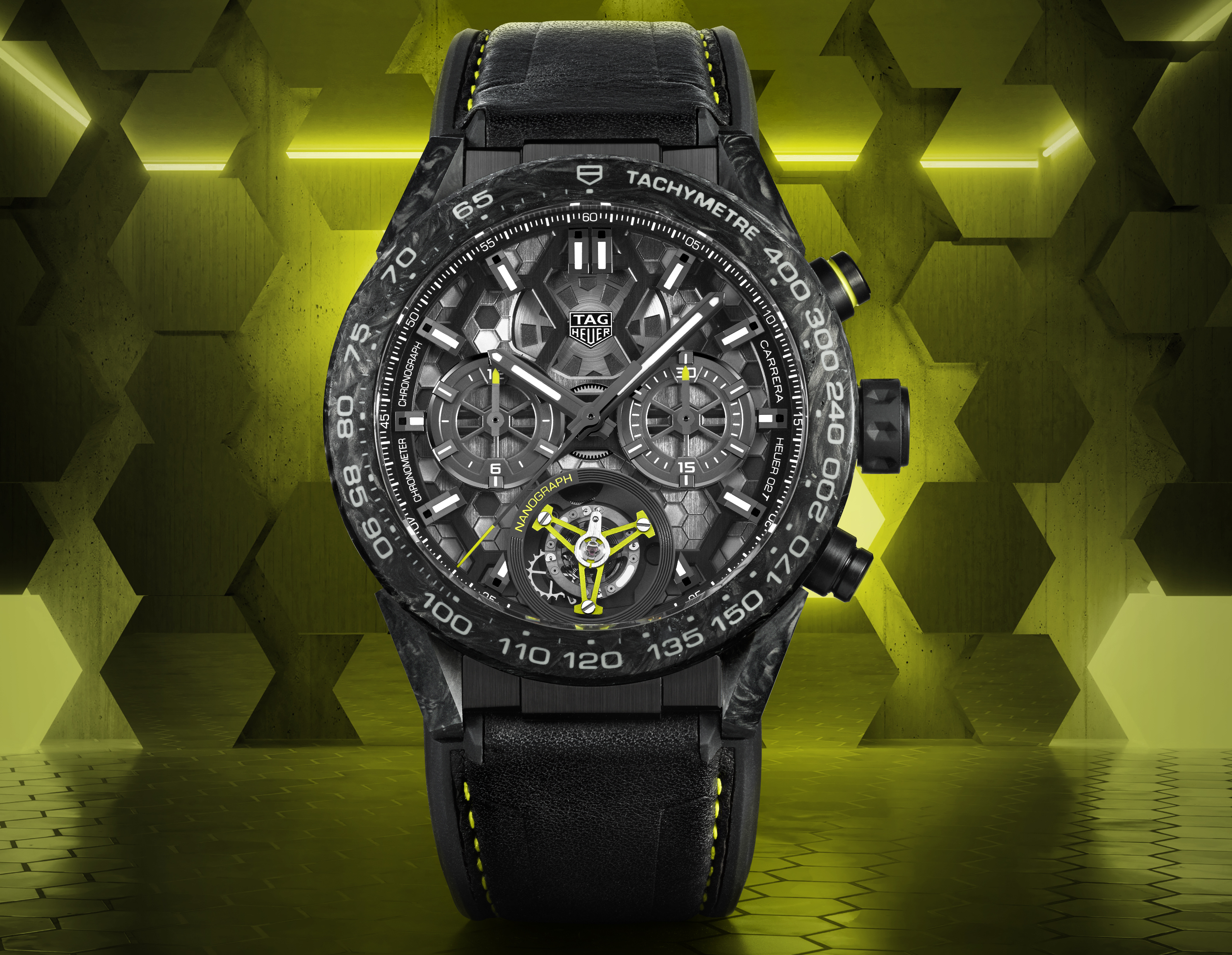 TAG Heuer Demonstrates Watchmaking Mastery With Its New Carrera Calibre Heuer 02T Tourbillon Nanograph