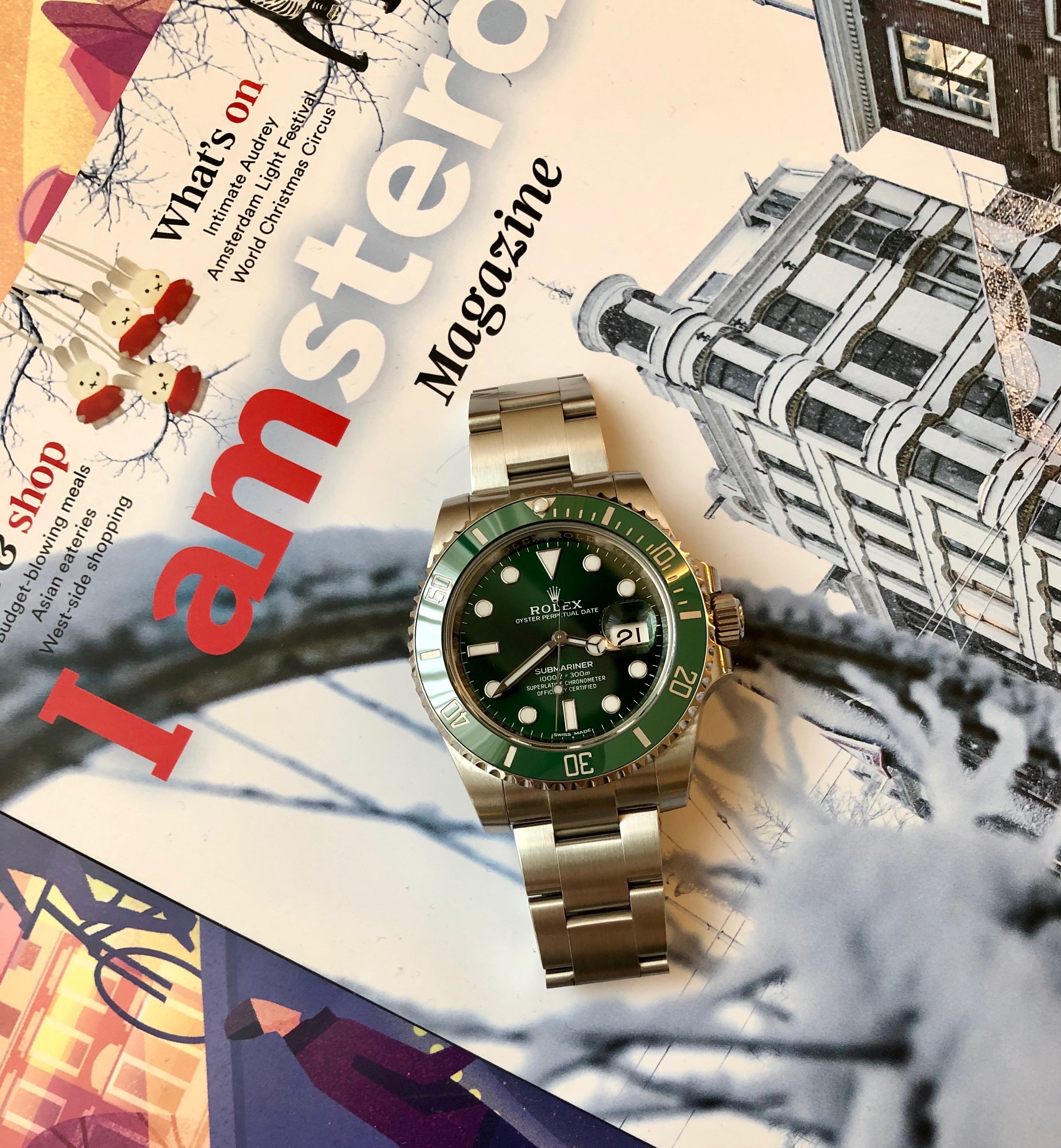 Getting high in Amsterdam with a Rolex Submariner ‘Hulk’